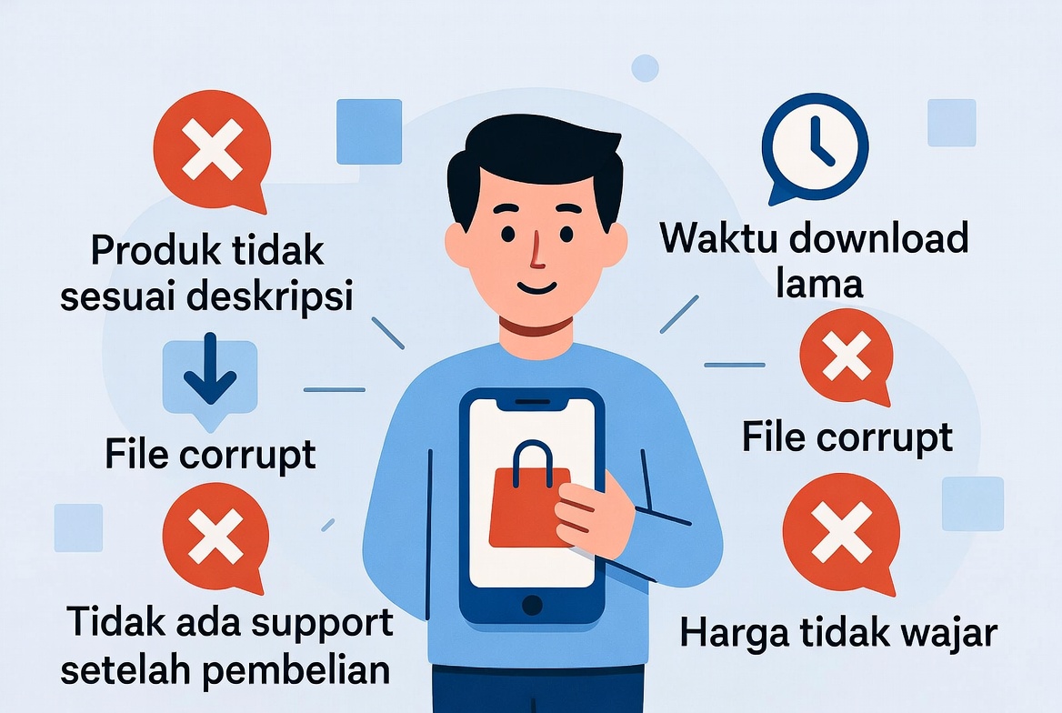 Thumbnail Kesalahan yang Sering Terjadi Saat Membeli Produk Digital